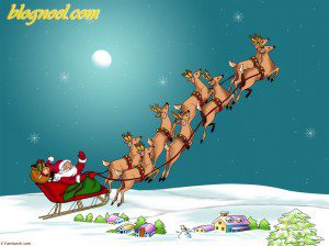 Christmas--Santa Claus-sleigh