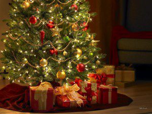 Geschenkbaum Weihnachtstapete