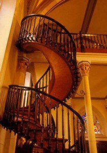 L'escalier de la Chapelle Loretto