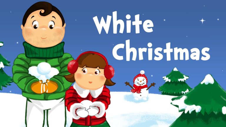 White Christmas (christmas song for kids with lyrics) – Musique de Noël
