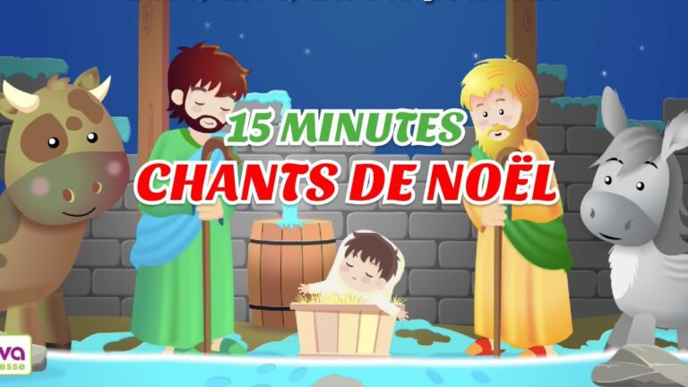 🎄Comptines de Noël 🎁 (avec paroles et animations) – Partie 4 – Musique de Noël