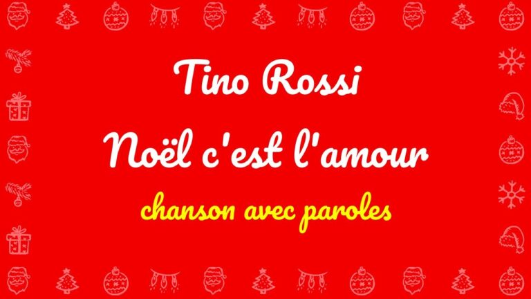 🎶 Tino Rossi – Noël c’est l’amour : un chant intemporel pour les fêtes